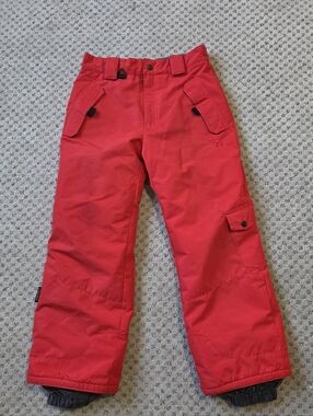 Kids Red Snow Cargo Joggers